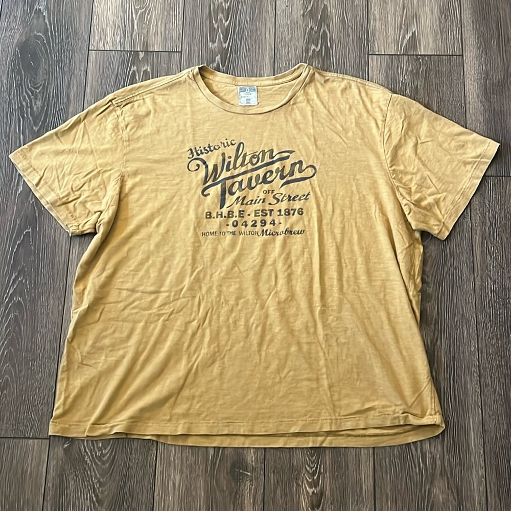 Historic Wilton Tavern Microbrew Off Main Street Shirt Mens Size XXL